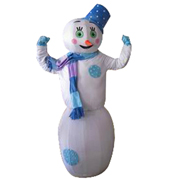 inflatable snowman cartoon